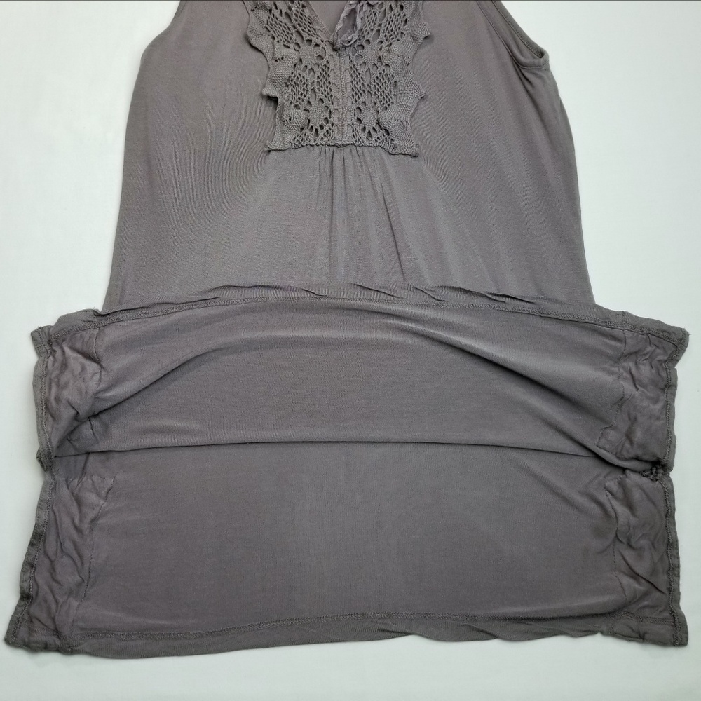 Kische Sleeveless Top w/Crochet Lace Accents Large - Picture 6 of 6